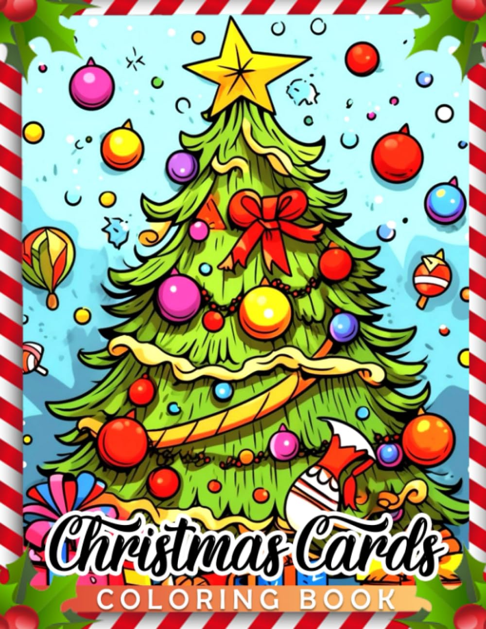 Christmas Cards Coloring Book: Beautiful Christmas Coloring Pages For Kids, Teens To Relieve Stress And Relaxing | Perfect Gifts On Special Occasions