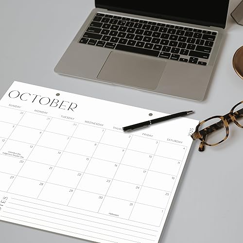 Miniatura 7 de Calendario de escritorio estético 2026, desde junio de 2025 hasta diciembre de 2026, calendario minimalista grande de escritoriopared 2025-2026 de