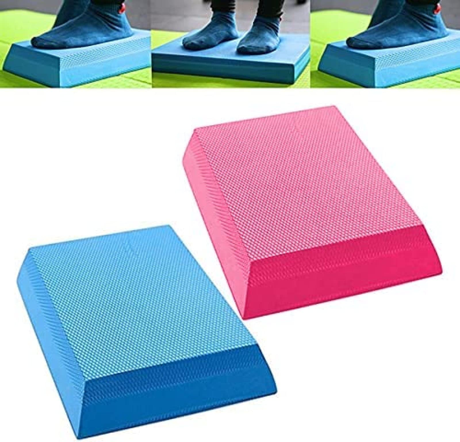 Tapis D'équilibre Antidérapant - Récupération Cheville - Yoga - Fitness - 28x17x6cm