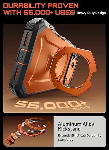 Miniatura 5 de SUPCASE Funda para iPhone 17 Pro Max (UBGrip Pro), protector de pantalla de vidrio templado integrado y soporte cubierta de control de cámara