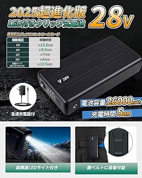 52V⭐️業界最強 ファンバッテリーセット 超高出力 大容量 バッテリー 最新型 Amazon.co.jp: 【2025年暴風新登場 52V超高出力】 ファン