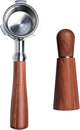 Miniatura 8 de Pawa Portafiltro sin fondo de 2.126 in emparejado con herramienta WDT, incluye cesta de filtro, compatible con Breville Barista Express y máquinas