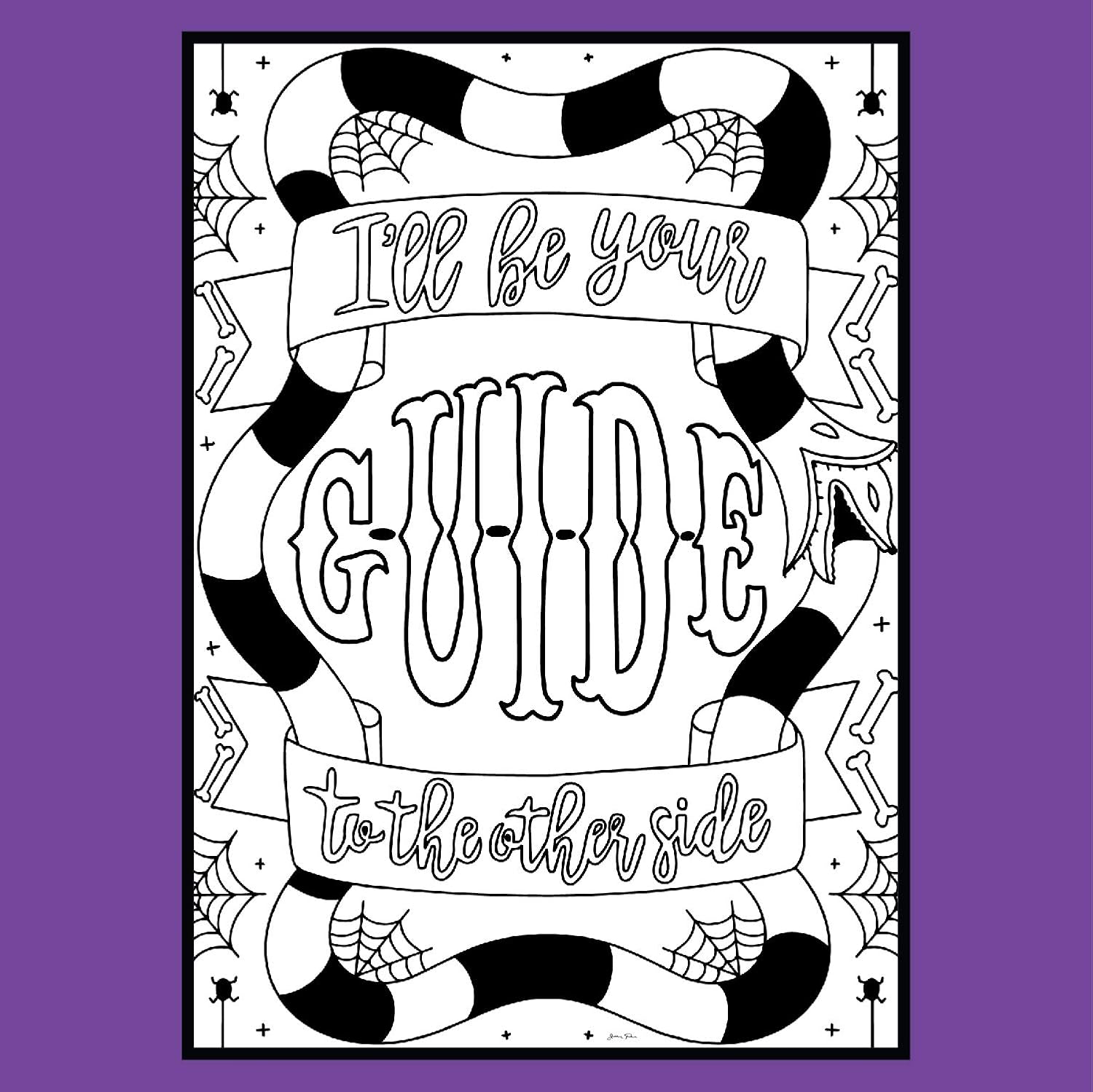 Coloring Broadway - Beetlejuice Inspired Coloring Pages (Set of 4) “It's Showtime” Collection, Broadway Musical Merchandise, Ideal Gift for a Broadway Theater Lover - Image 5