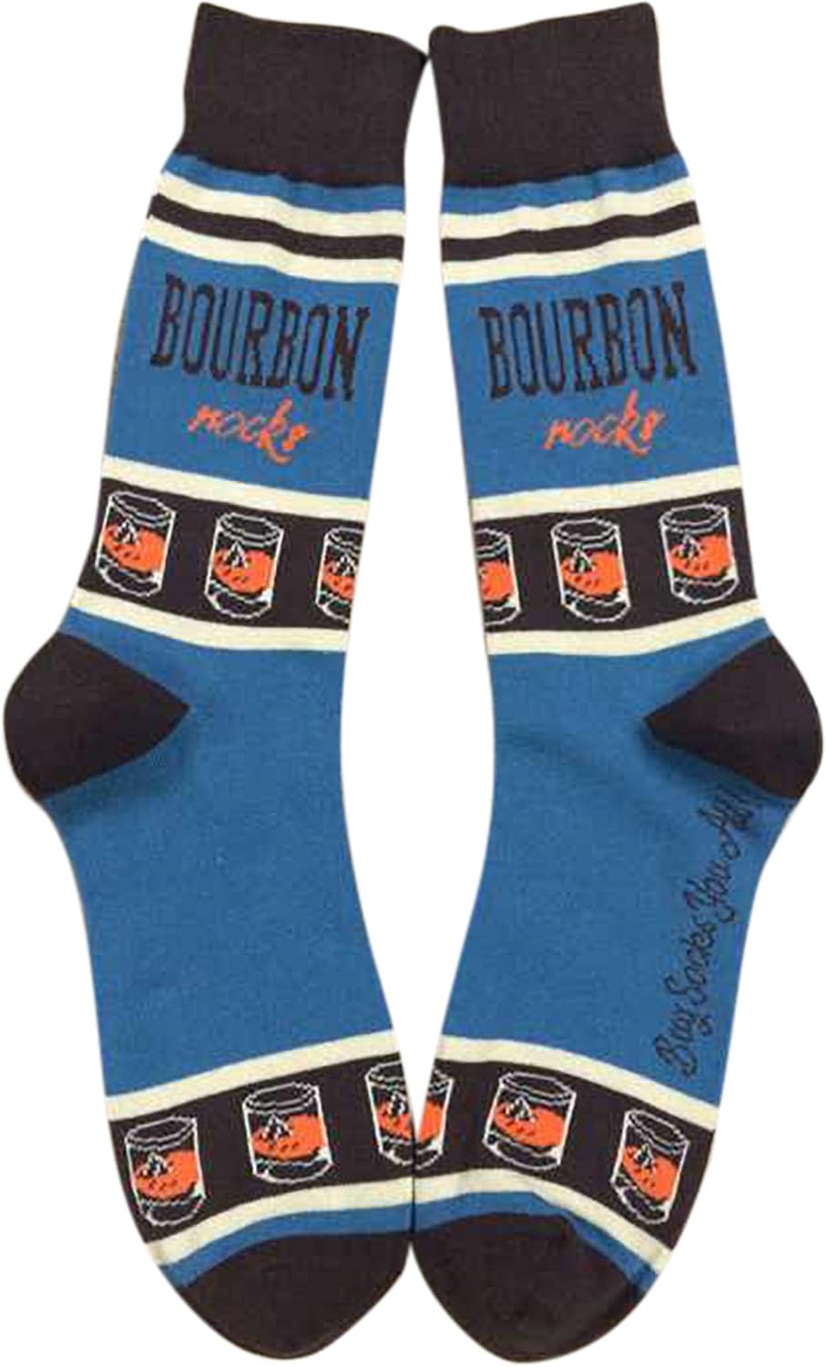 Bourbon Rocks Men's Socks | Bourbon Gift for Men Funny Novelty Fashion Dress Socks | Unique Gifts for Whiskey Lovers | Fun Novelty Apparel - Image 9