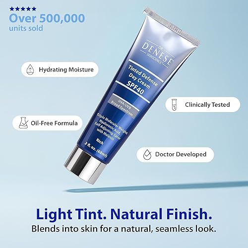 Miniatura 3 de Dr. Denese Crema de día defensa SPF 40, crema antienvejecimiento BB (Bálsamo de belleza), crema CC (Color Correcting) (rico, 2 oz)