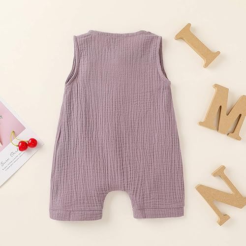 Miniatura 3 de Conjunto de ropa de algodón y lino para bebés recién nacidos y niñas
