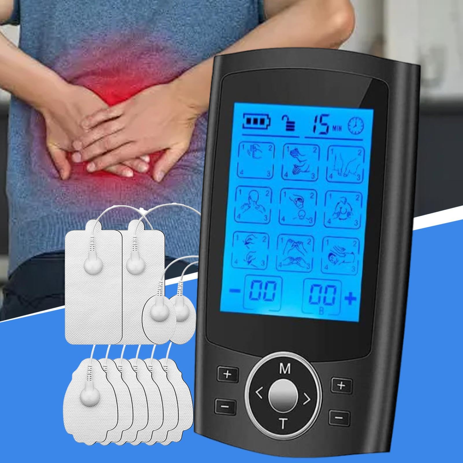 Electronic Pulse Massager, Muscle Stimulator Device, Nerve Stimulator Relief, Full Body Massage, Electric Massager 36 Modes, Adjustable Pulse Massager, Muscle Tension Relief