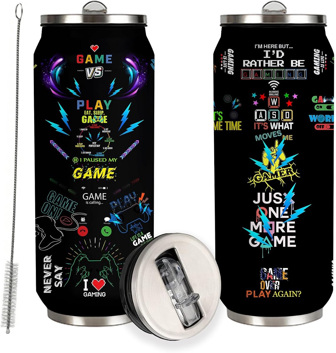 Gamer Tumbler Cup,Gifts for Gamers,Cool Gaming Gift for Men Teen Boys Boyfriend,Gaming Mugs,Video Game Gift,Gifts For The Game Lovers Stainless Steel Tumbler 17oz