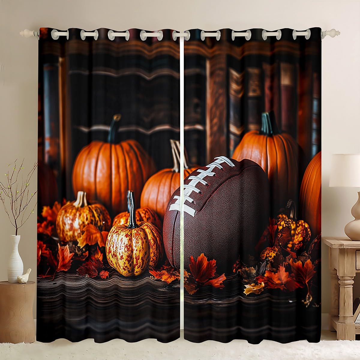 Rideaux de porte de grange rugby vintage pour décoration d'intérieur