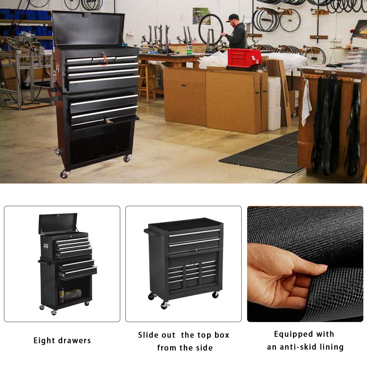 8Drawer High Capacity Tool chest Tool Box,Rolling Tool Box,Big Tool