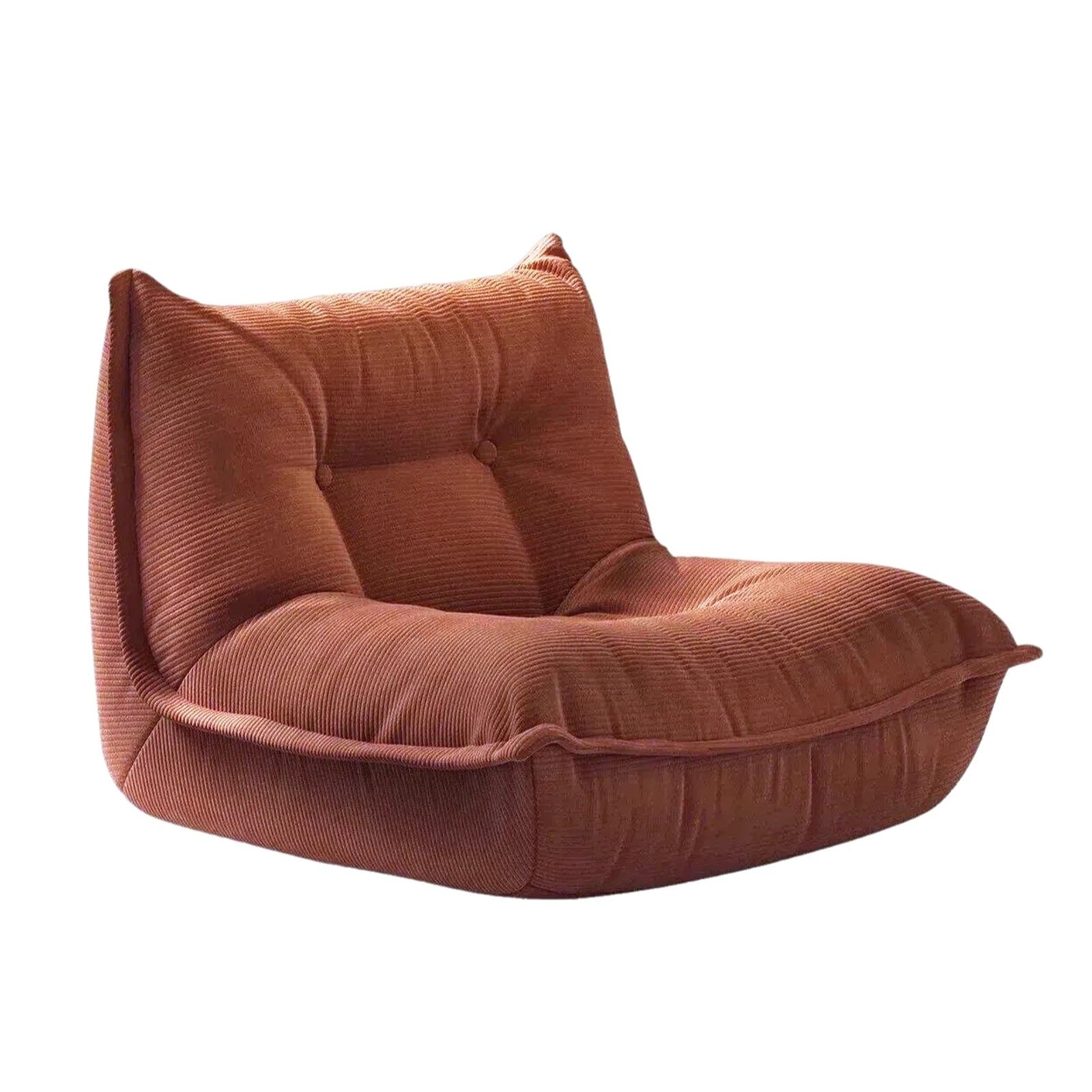 WQQYU6HKF sofa chair Lazy Sofa Single Small for Apartments Casual Lounge Chair for Bedroom living room chair(Red)