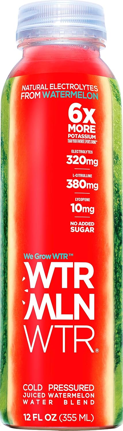 WTRMLN Cold Pressed 100% Watermelon Juice, Pulp-Free, 12 Ounce