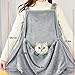 Cat Apron Carrier, Pet Sleeping Bag,Kitten Sleeping Bag Hands-Free Soft-Sided,Cat Pouch Pet Sling Carrier for Small Sized Animals (Non-Porous)