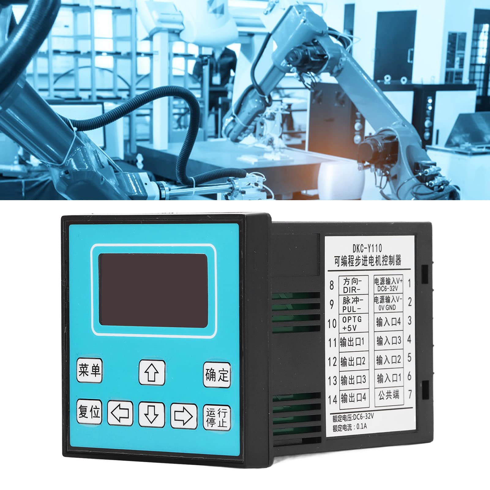 TOPINCN Controlador de Motor Programable con Pantalla LCD para
