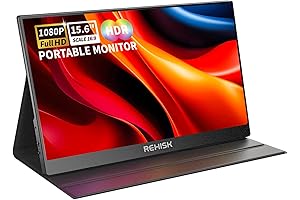 15.6&quot; Portable Monitor: Perfect Travel Companion for Laptops, PCs, and Consoles