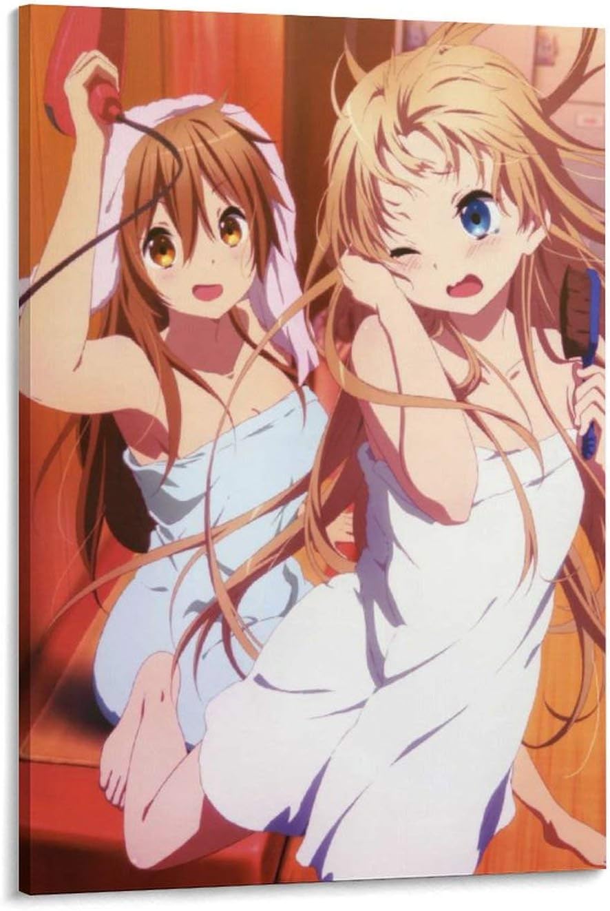 Love,Chunibyo & Other Delusions Nibutani Shinka Dekomori Sanae Anime 24×36 Frames, Bath Towel Girl Yoyo3o Canvas Art Poster and Wall Art Picture Print Modern Family bedroom Decor Posters 24×36inch(60×