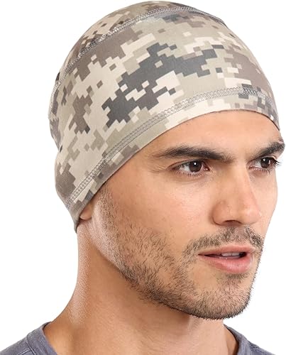 Vista 62 de Forro de casco de refrigeración para hombre, gorra de cráneo de ciclismo, forro de casco de motocicleta Negro