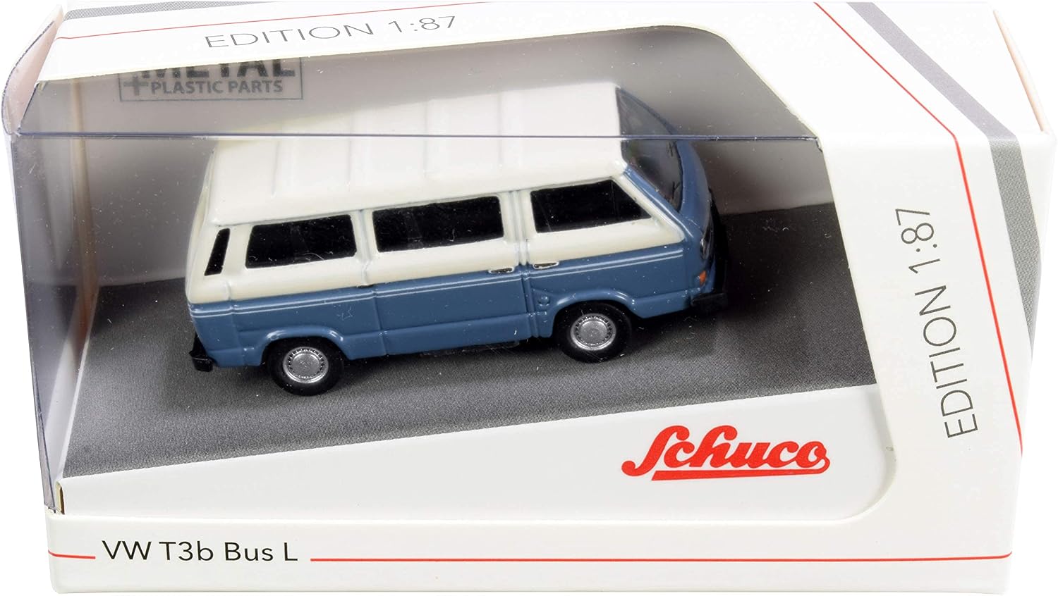 Schuco 452650900 VW T3a Bus L Model Car 1:87 Scale Blue/White Version - Image 4