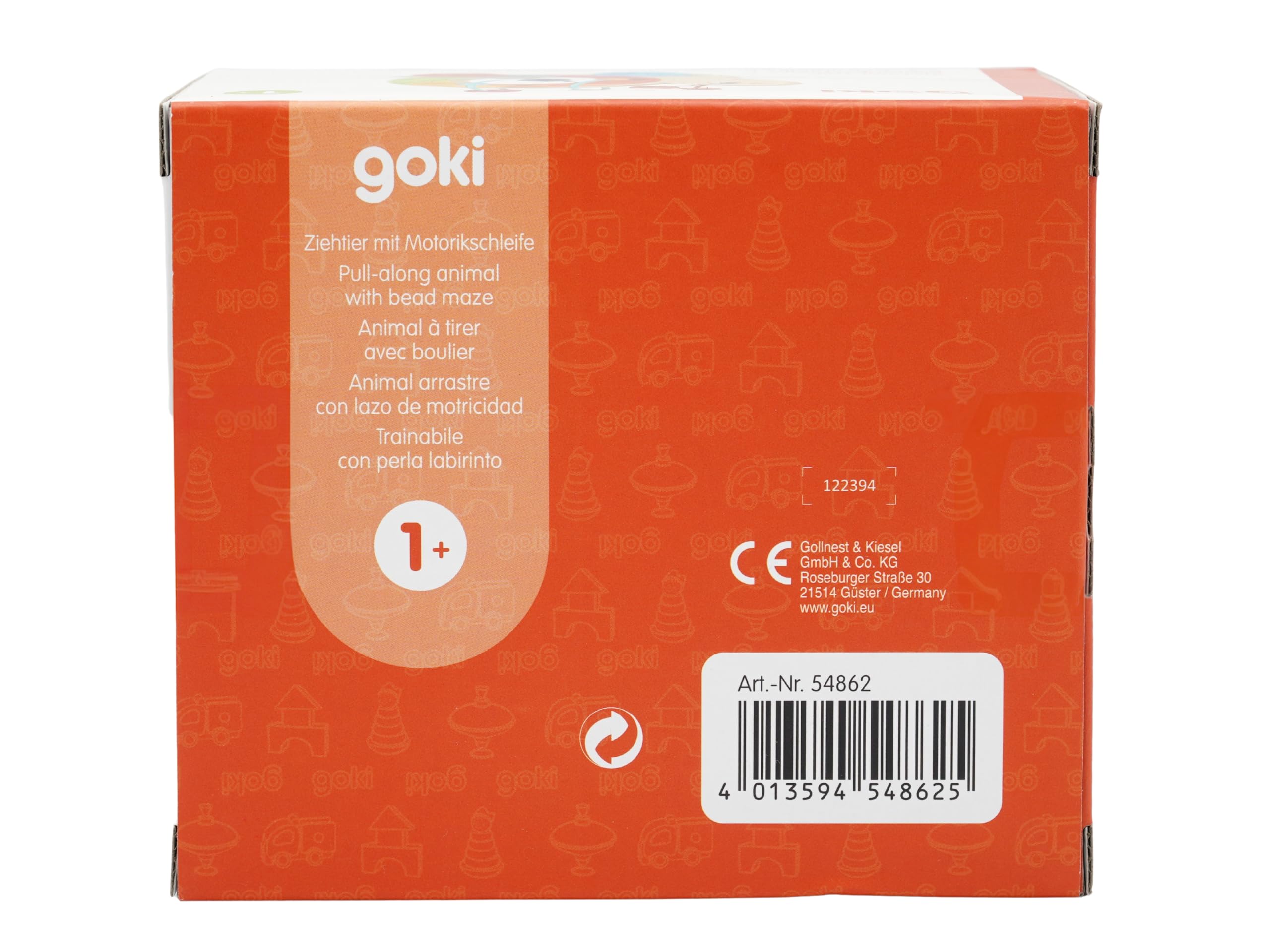 Goki 54862 Frein d'escargot avec Boucle de Moteur pour véhicules Multicolore