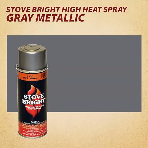 Miniatura 2 de Stove Bright - Pintura en espray para estufa y asador, resiste altas temperaturas de hasta 649 C, muchos colores