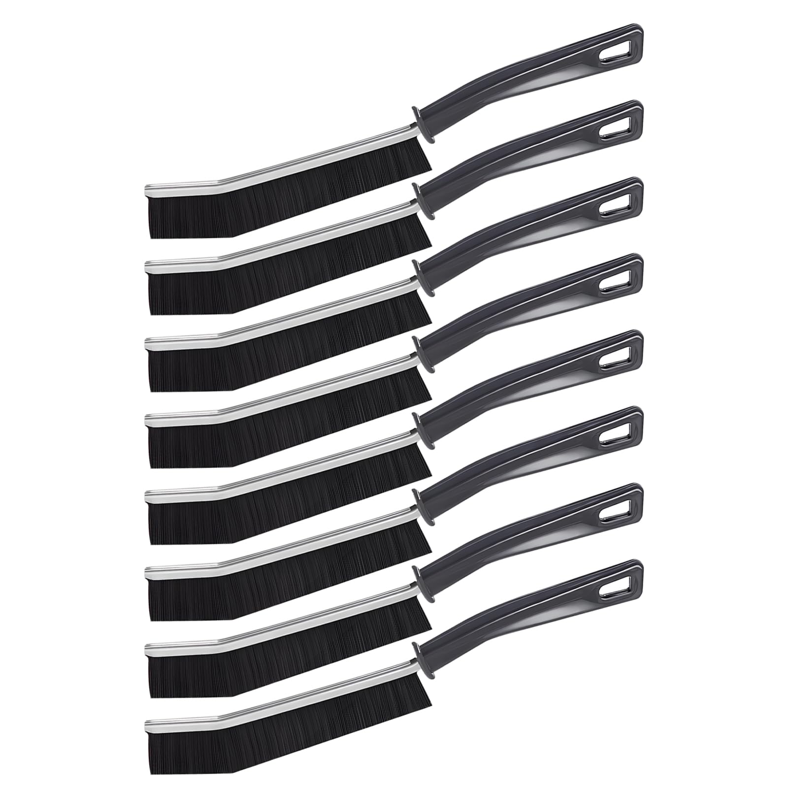 Set di 8 Spazzole per Pulizia Fughe Piastrelle con Setole Dure e Punta a Cuneo - Pulizia Profonda per Bagno e Cucina