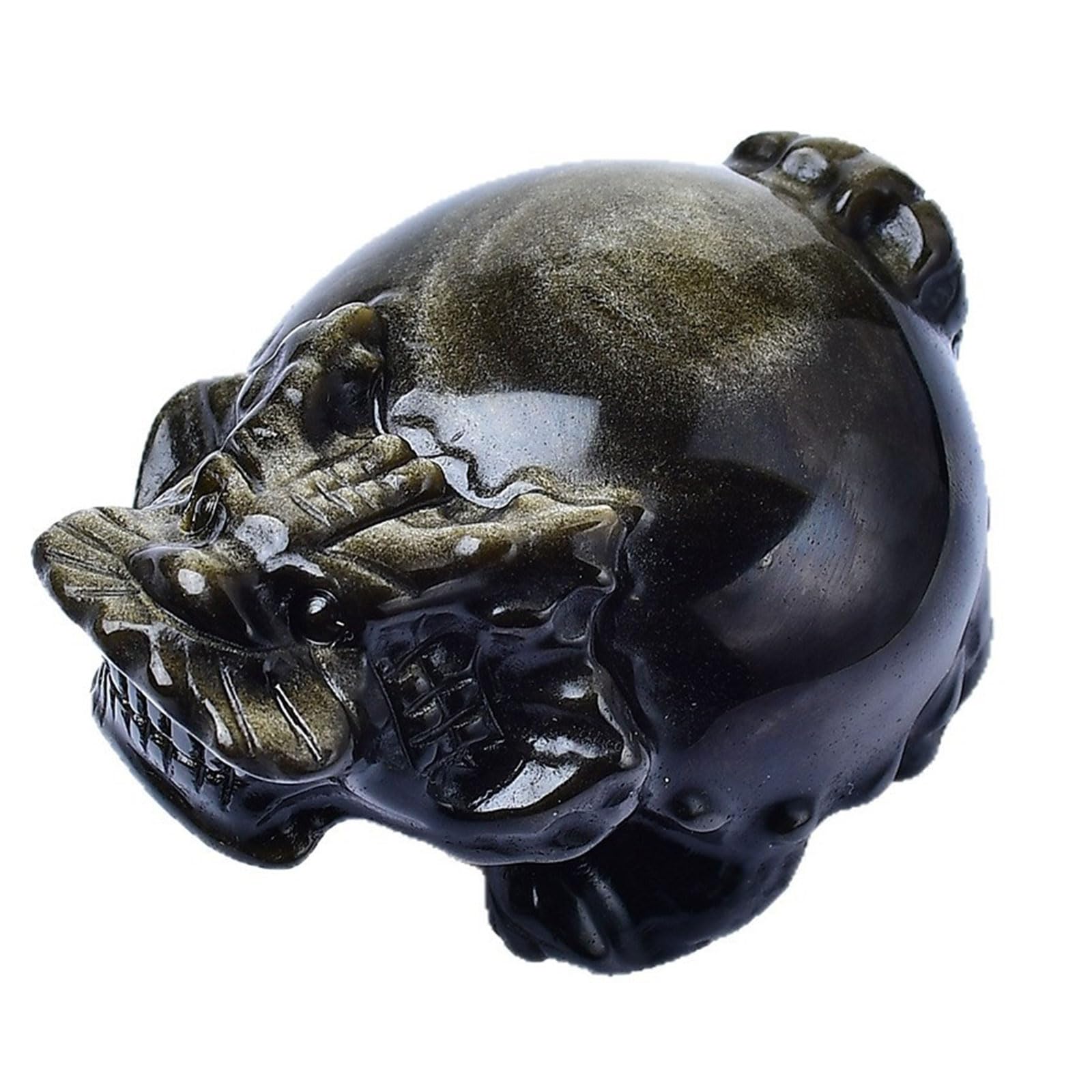 1 Stück chinesische Drachenschildkrötenstatue, Heilkristallfigur
