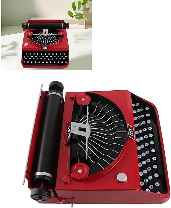 Classic Retro Manual Typewriter - Metal Decor, Stress Relief Gifts for Women & Men, Home Decoration