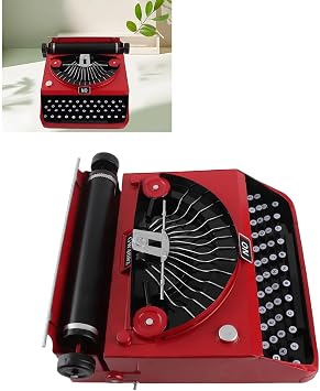 Classic Retro Manual Typewriter - Metal Decor, Stress Relief Gifts for Women & Men, Home Decoration