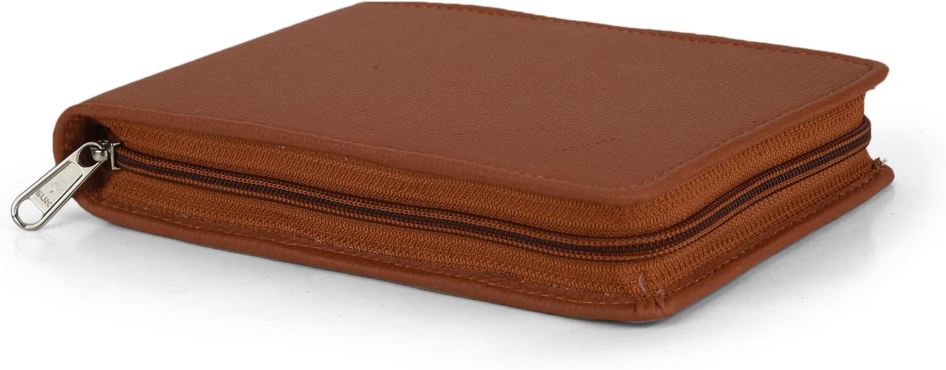 essart Collection Pen Storage Case Fountain Pen Pouch, 5 Slots Faux Leather Pen Storage Pouch, Luxury Pen,Pen Storage, Zipper Pen Pouch Holder, Handmade Gift Colour Blue (PNC-06-Tan)