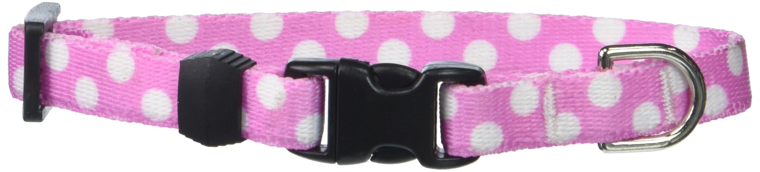 Yellow Dog Design Standard Easy-Snap Collar, Watermelon Polka Dot, Teacup 4" - 9"