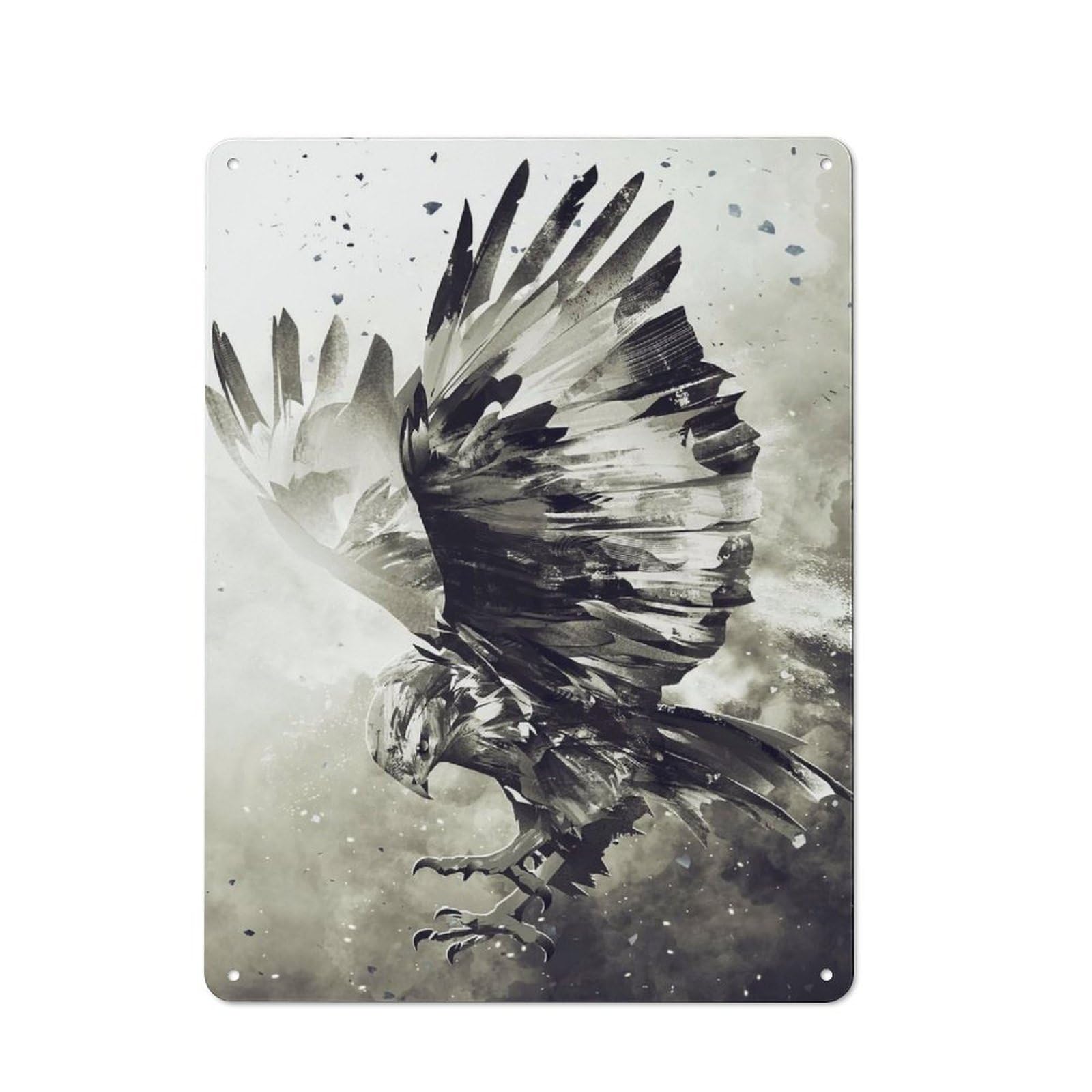Junmoney Style-17 Eagle 3 Vintage Metal Wall Sign 40X30cm For Garage Wall, Suited To Garage Decor Collectors