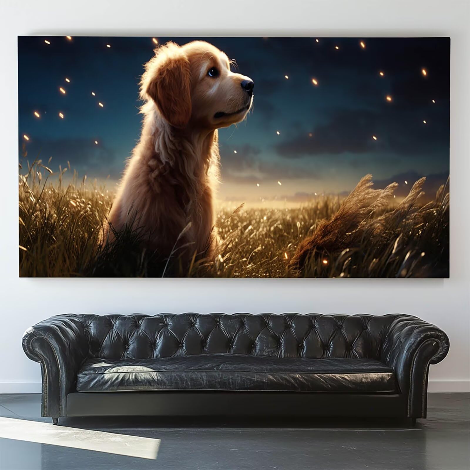 Pintar por Numeros Adultos Perro, Pintar por Numeros Niños Kit Manualidades Adultos Planta Cuadros para Pintar por Numeros Pintura Acrílico, Cuadros Decorativos Regalos Para Mujer 80X160cm 7w-W-R