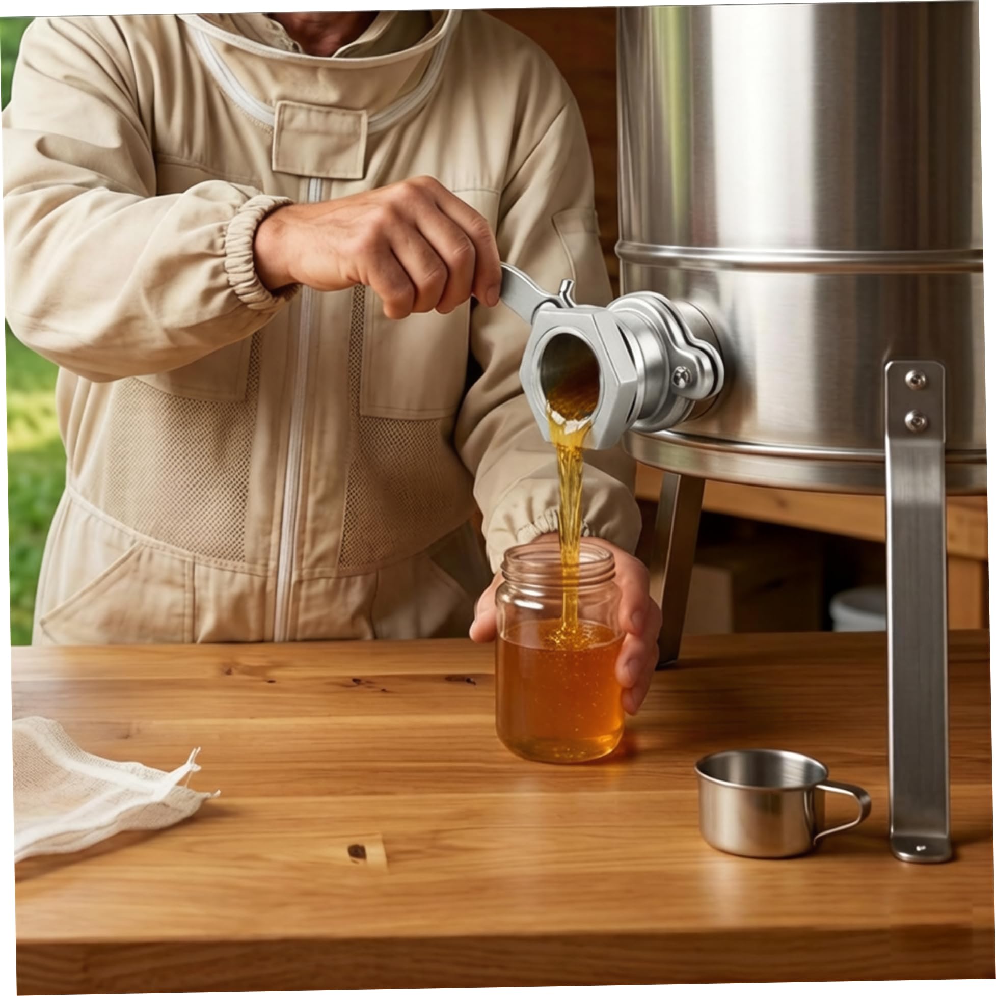 Vanne d'extraction de miel en acier inoxydable pour extracteur – Vanne d'extraction de miel 304 avec joint anti-fuite pour un contrôle précis, outil 'apiculture, portail