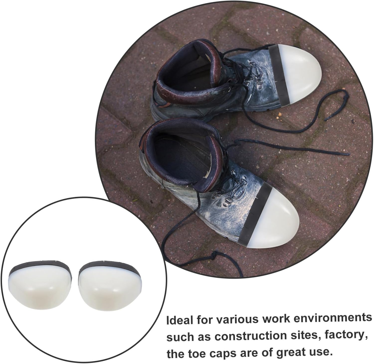 ABOOFAN 4pcs Shoe Accessories Plastic Toe Guard Protective Toe Covers Safety Shoes