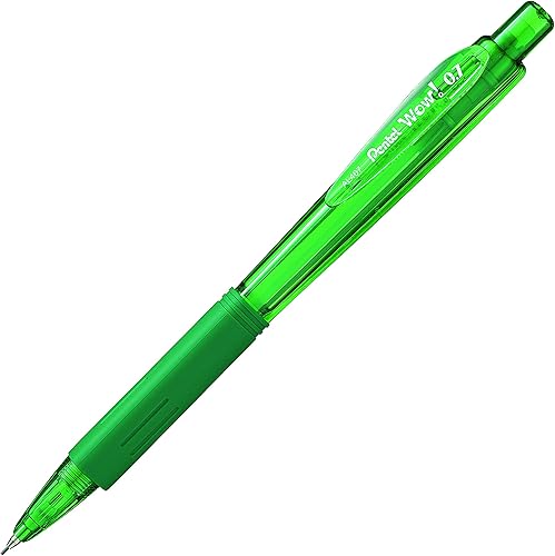 Miniatura 2 de Pentel Portaminas Wow de 0.028 in con barril verde, caja de 12 (AL407D)