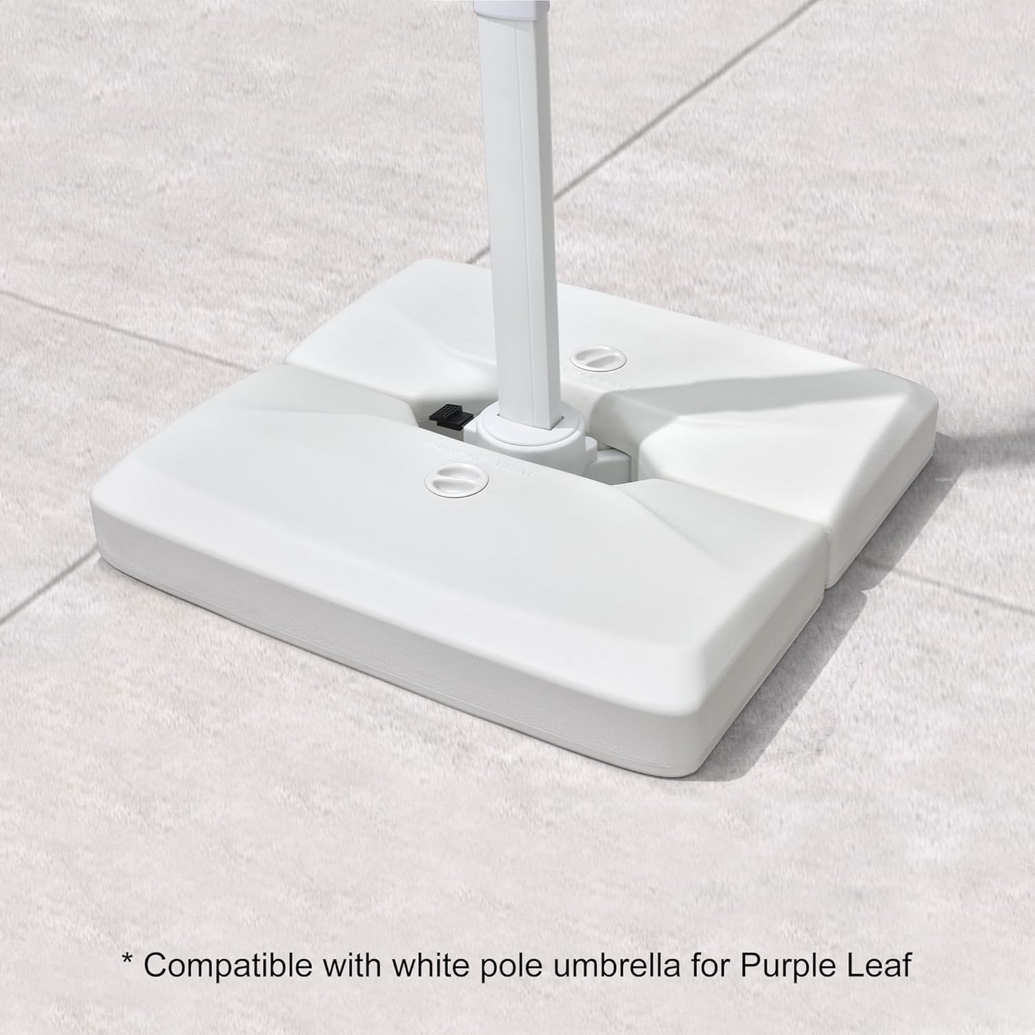 PURPLE LEAF Patio Umbrella Base PL2100WT Cantilever Umbrella Stand, 365 lbs Load Capacity Filled with Sand & Water