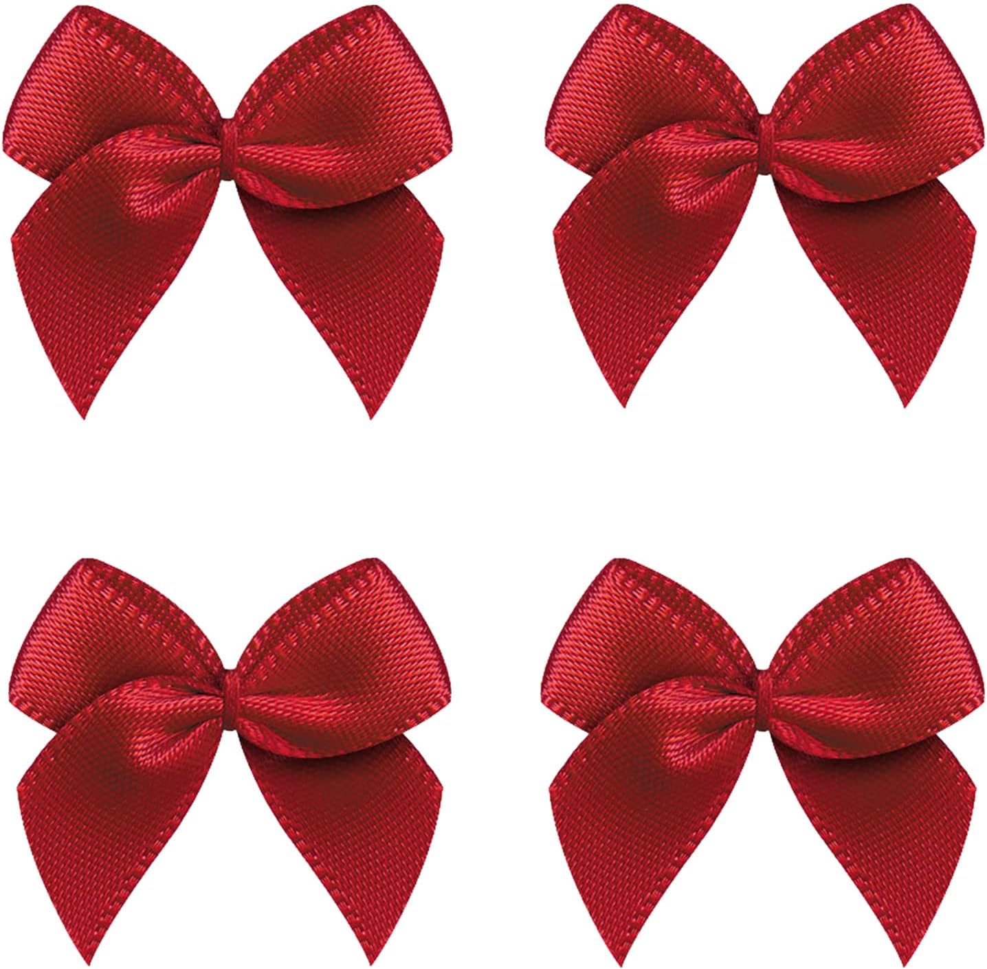 Amazon.com: VIVIQUEN Mini Satin Ribbon Bows Ribbon Flowers Appliques ...
