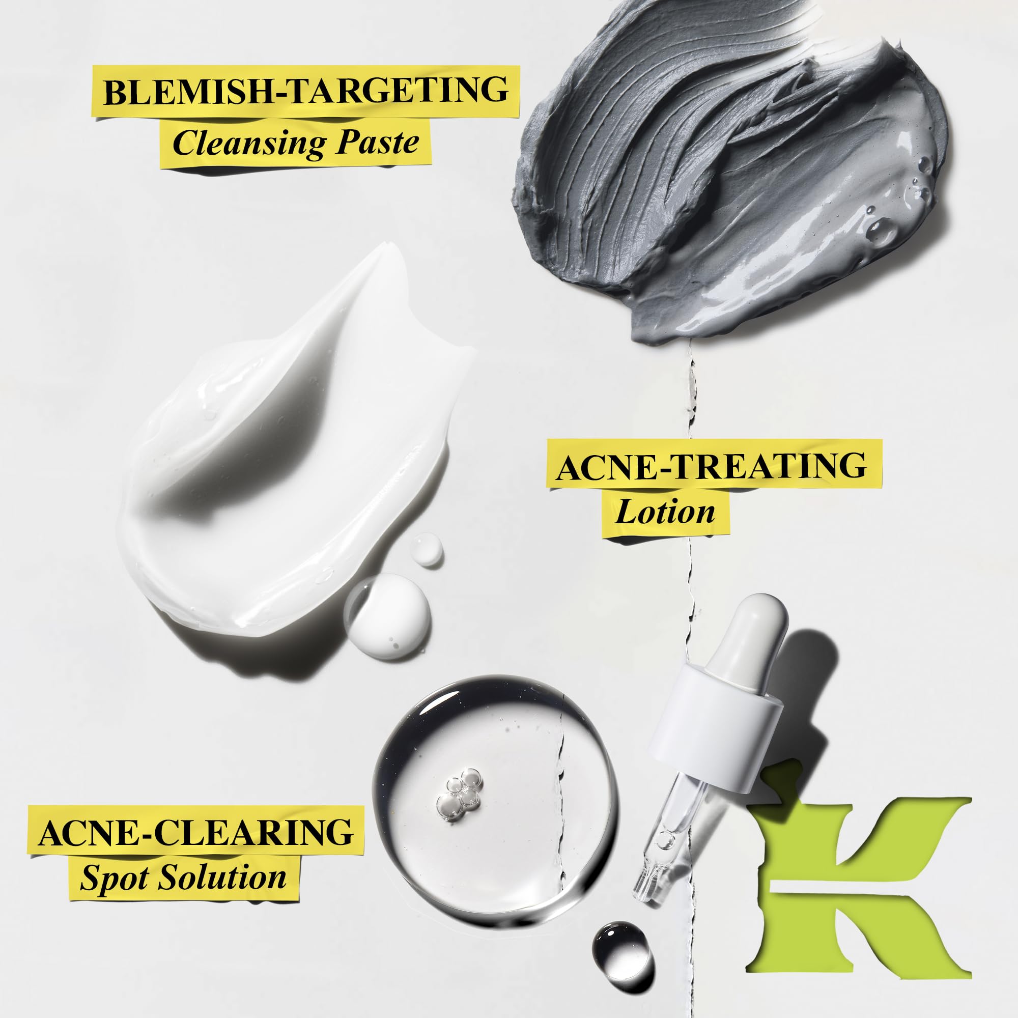 Kiehl's Acne-Clearing Skincare Routine Gift Set with Pimple Patch, 3-Piece