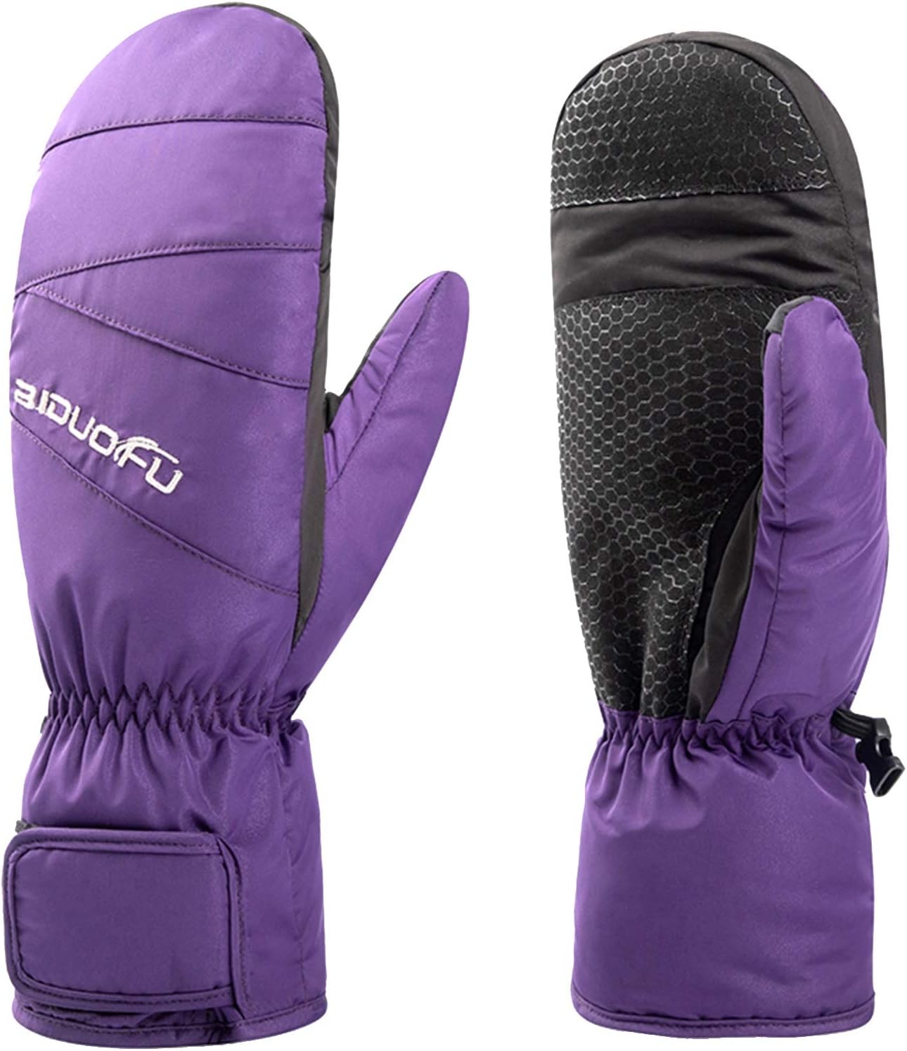 Gloves Winter Gloves Running Gloves Cycling Gloves Touch Screen Windproof Water-Repellent Anti-Slip Thermal Sports Gloves (Color : Gray, Size : M)