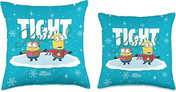 Minions Tight Knit Festive Holiday Throw Pillow