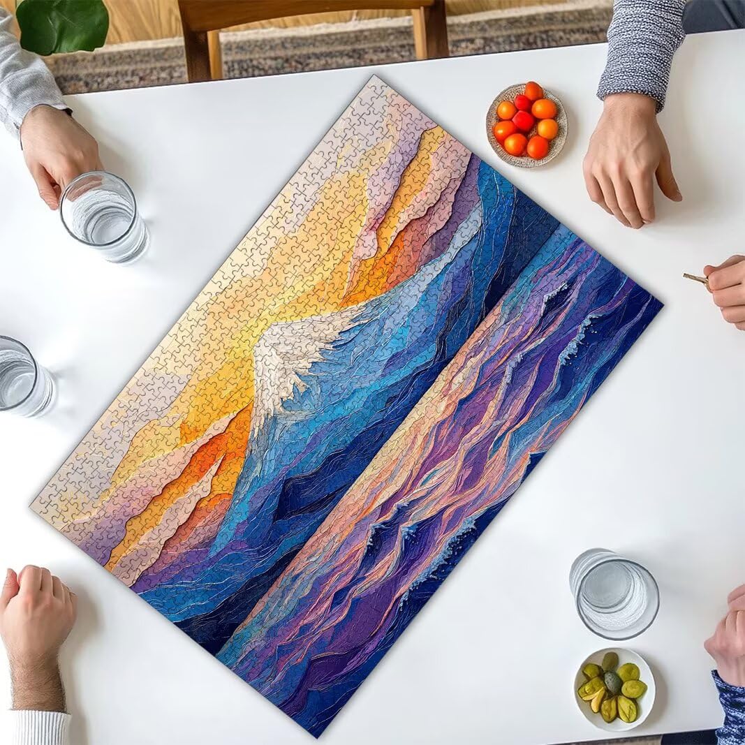 Puzzle 5000 Piezas, Puzzle Montaña de Madera para Adultos, Regalos -2514