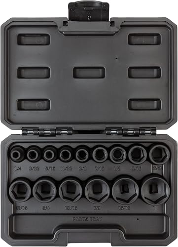 Miniatura 6 de TEKTON Juego de llaves de impacto de 6 puntos con accionamiento de 38 pulgadas, 33 piezas (14-1 pulg.)  SID91400