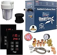 Vista 12 de SteamSpa Generador de sauna de vapor de 4.5kW, paquete ejecutivo, generador de vapor de 240 V con panel táctil, cabezales de vapor, válvula
