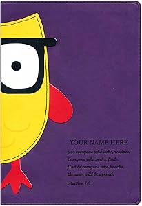 Personalized NLT Kids Slim Bible Small Print Faux Leather