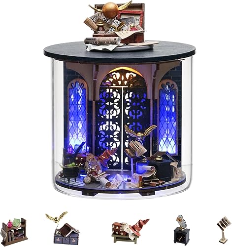 Flever - Kit de casa de muñeca en miniatura creativa con muebles para regalo romántico de San Valentín, serie Botella de los Sueños (Puerta Mágica)