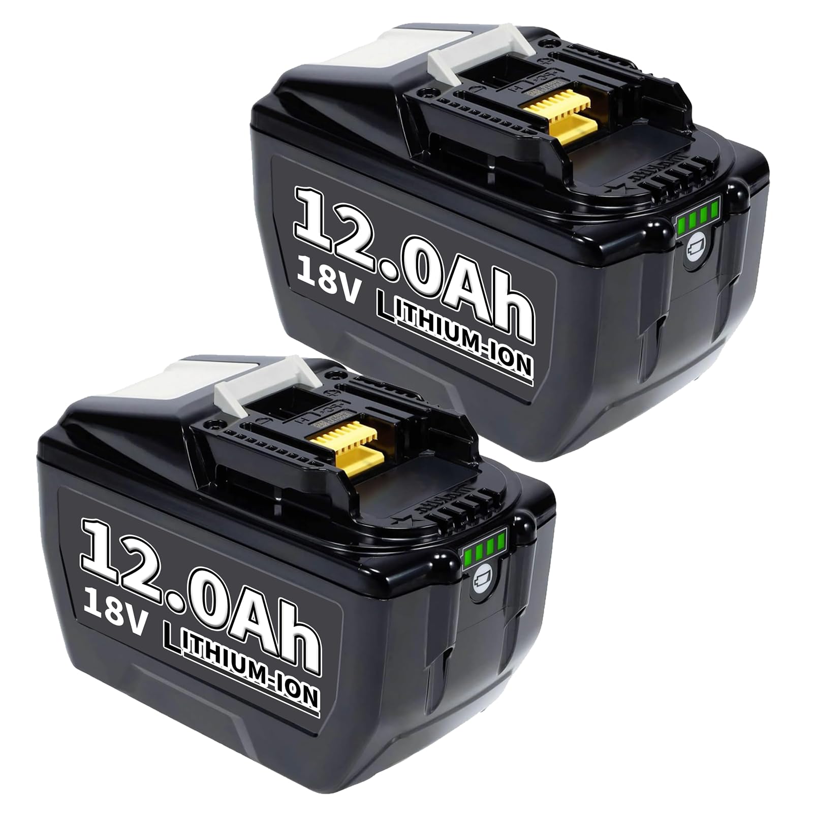 Ersatzakku für Makita Akku 18v für Makita 18v Akku BL1860 BL1840 BL1830 BL1860B BL1815 BL1835 BL1850B BL1845 BL1850 194205-3 LXT-400 mit LED Anzeige