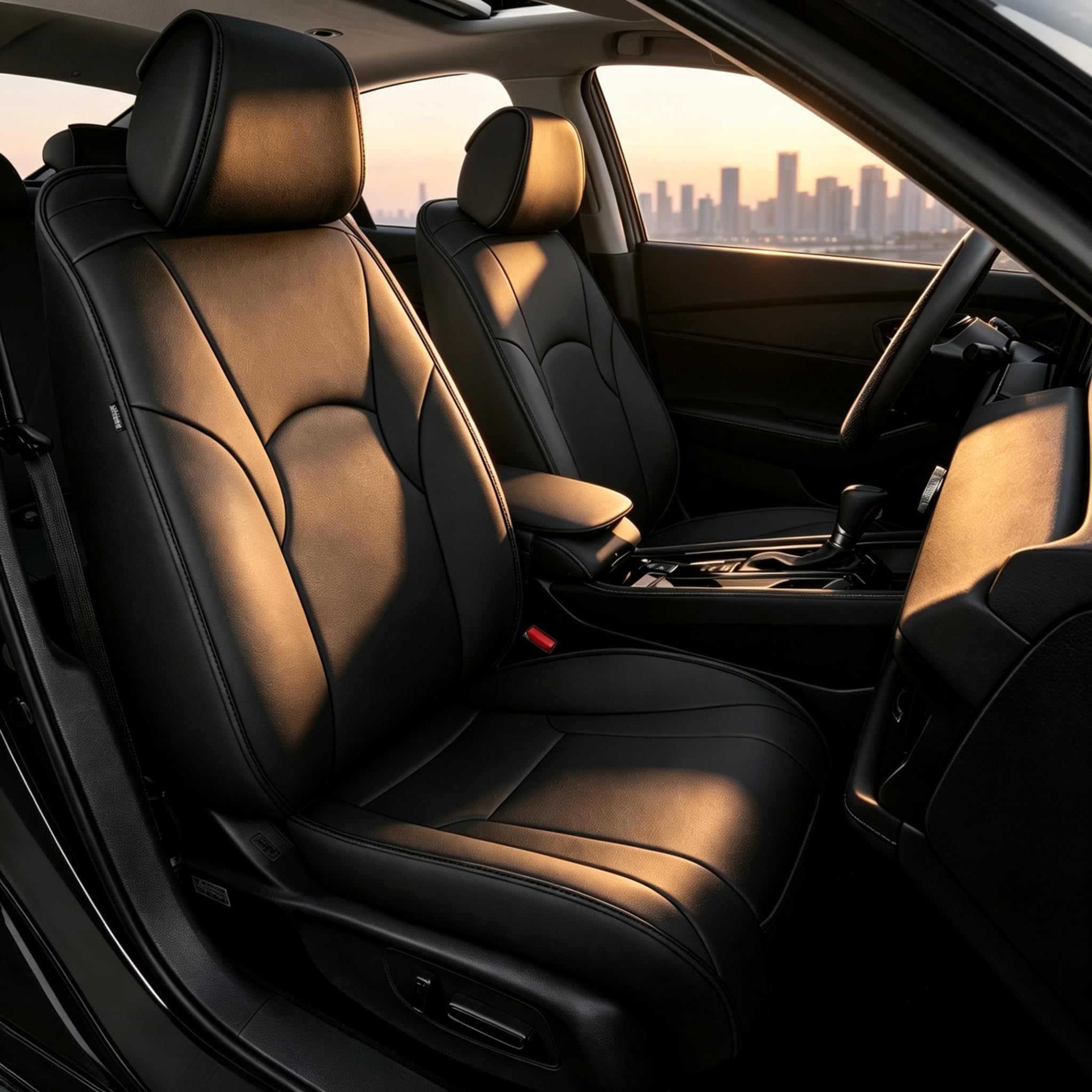 TTX LIGHTING Custom Fit Faux Leather Seat Covers for Honda Accord 2023-2026