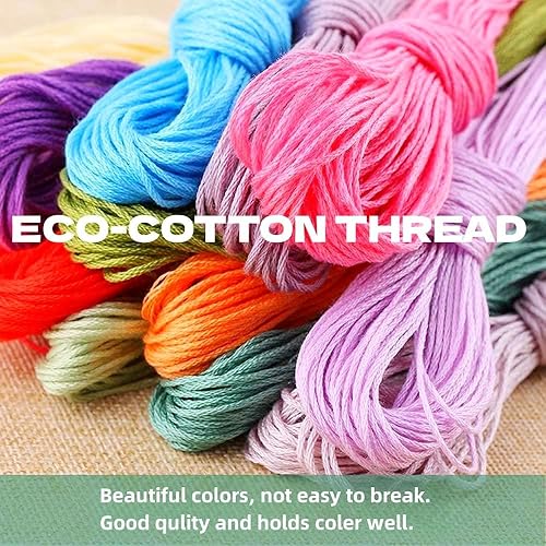 Miniatura 4 de Kits de punto de cruz estampados para manualidades, huevos de conejo de Pascua para principiantes, fácil de 11 quilates, bordado de punto de cruz,