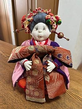 [即購入可能] 創作人形 ぶす姫 ブス人形 縮緬 ちりめん縮緬 台座 座布団付 即購入可能] 創作人形 ぶす姫 ブス人形 縮緬 ちりめん縮緬 台座 座布団付