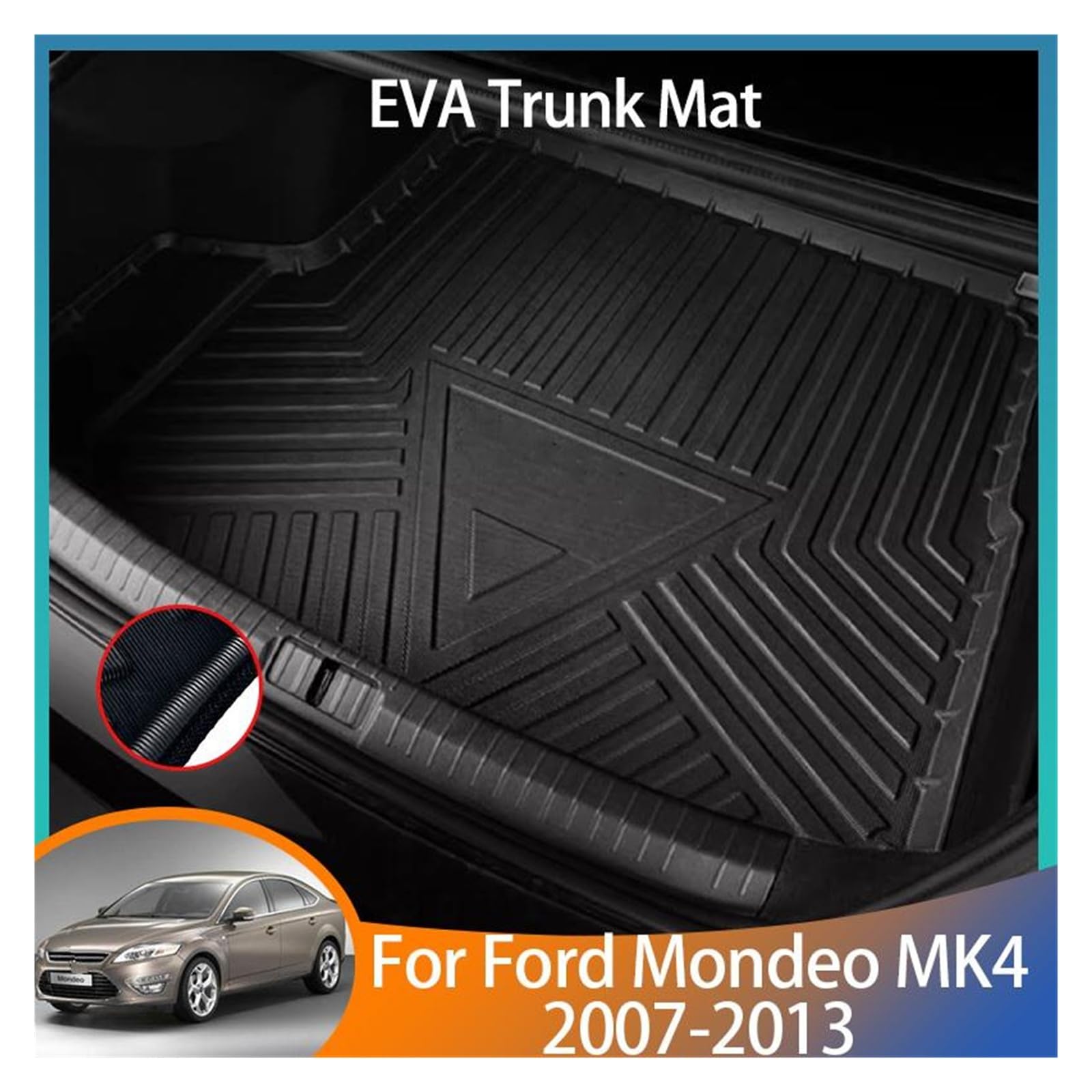 Pasuje doFord Mondeo MK4 2007 2008 2009 2010 2011 2012 2013 | Mata do bagażnika samochodowego Wykładzina wykładziny bagażnika